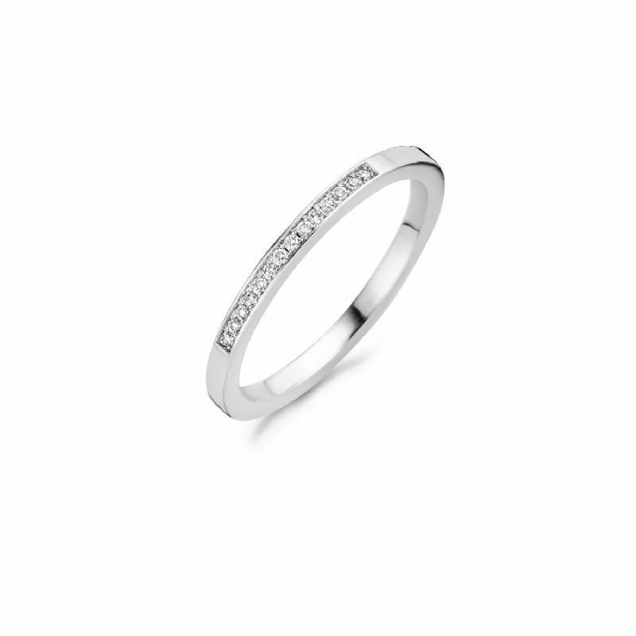 Blush Blush Damen Ring Mit Diamanten 0.06Ct 585Er Weisgold 1630Wdi/54 | Ringe