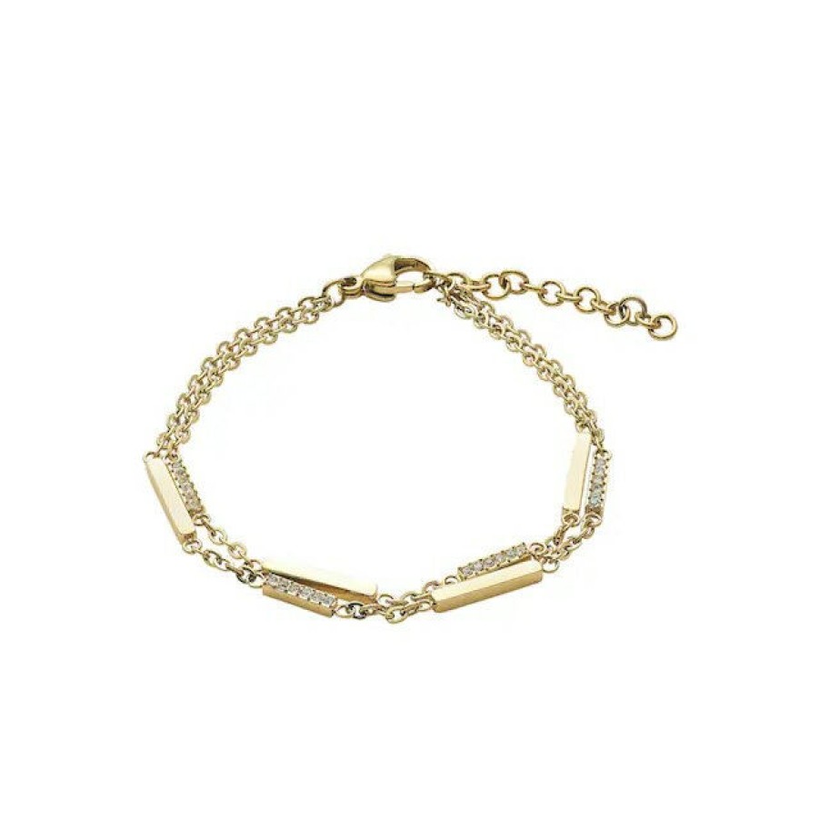 Xenox Xenox Damen Armband Mit Zirkonia Gold X6505G | Armbander