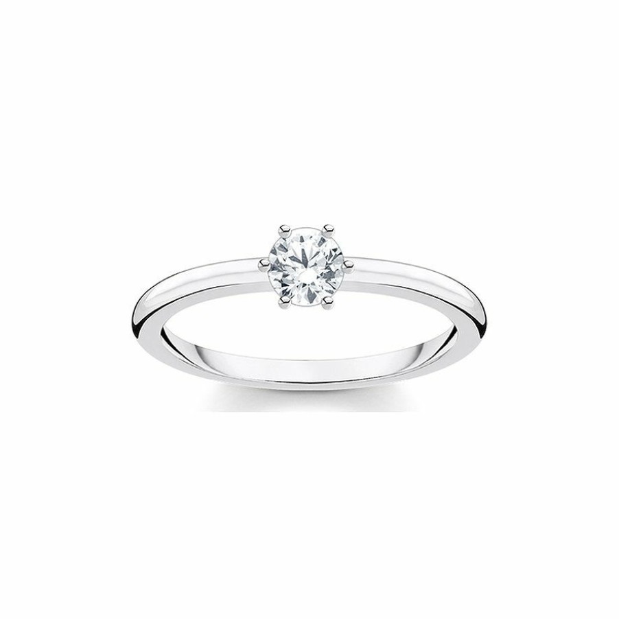 Thomas Sabo Thomas Sabo Damen Zirkonia Ring Grose 56 Silber Tr2326-051-14-56 | Ringe