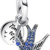 Pandora Pandora Moments Damen Charm Anhanger Vogel Zirkonia Silber 792570C01 | Charms & Anhanger