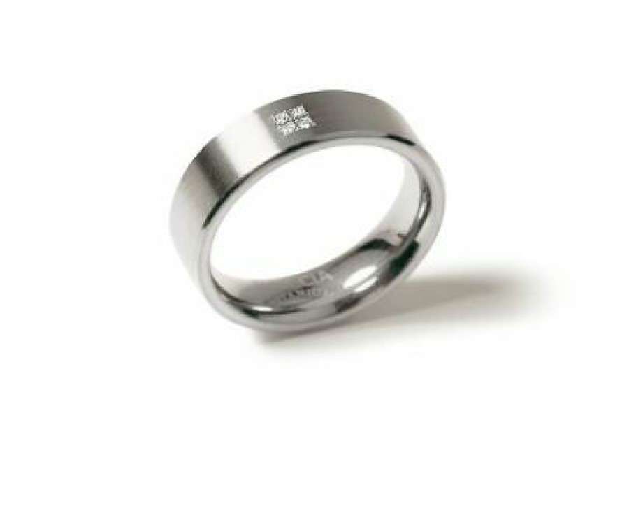 Boccia Boccia Titanium Ring Brillant 0101-1255 Grose 55 | Ringe