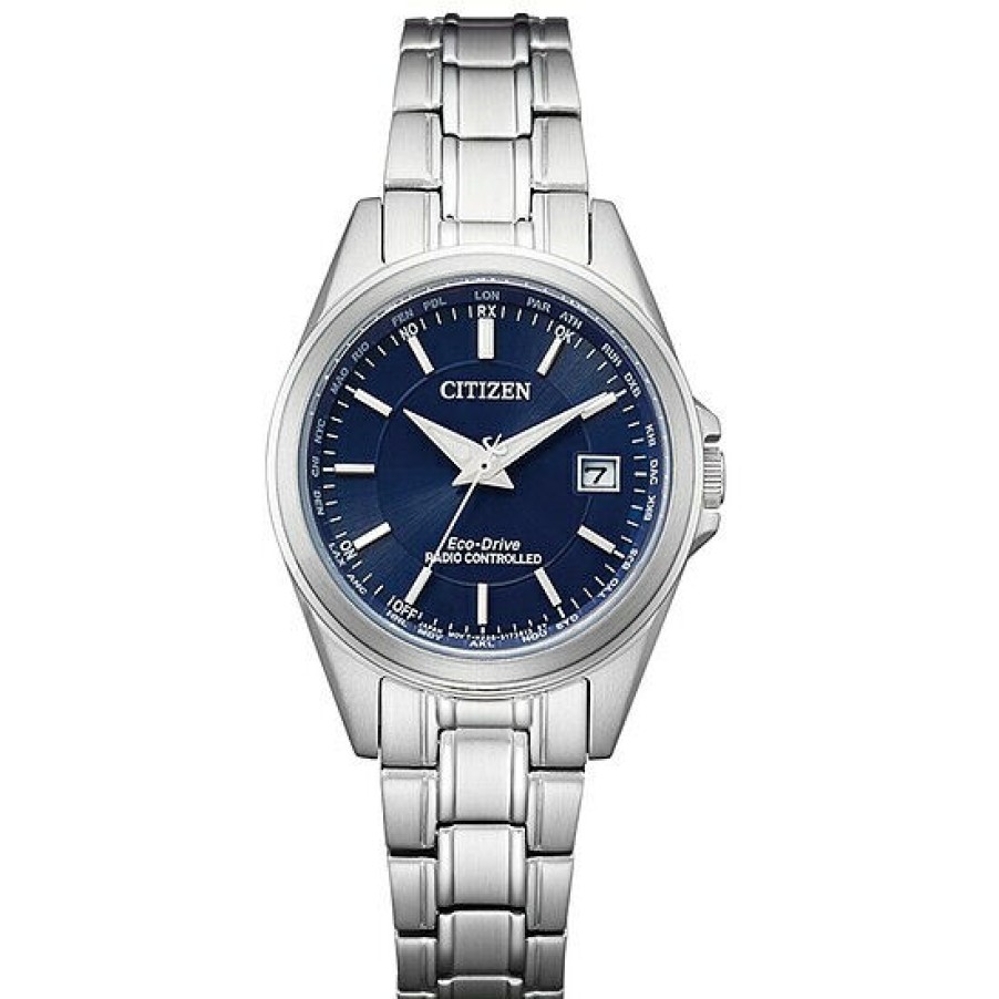 Citizen Citizen Damen Analoguhr Mit Edelstahlarmband Silber Ec1180-81L | Analoguhren