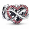 Pandora Pandora Silber Charm Familie Unendlichkeit Herz 792246C01 | Charms & Anhanger