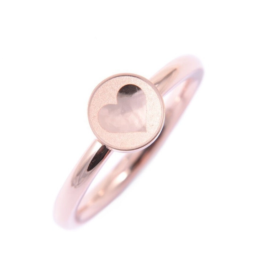 Ernstes Design Ernstes Design Damen Ring Herz Rosegold R482.54 | Ringe