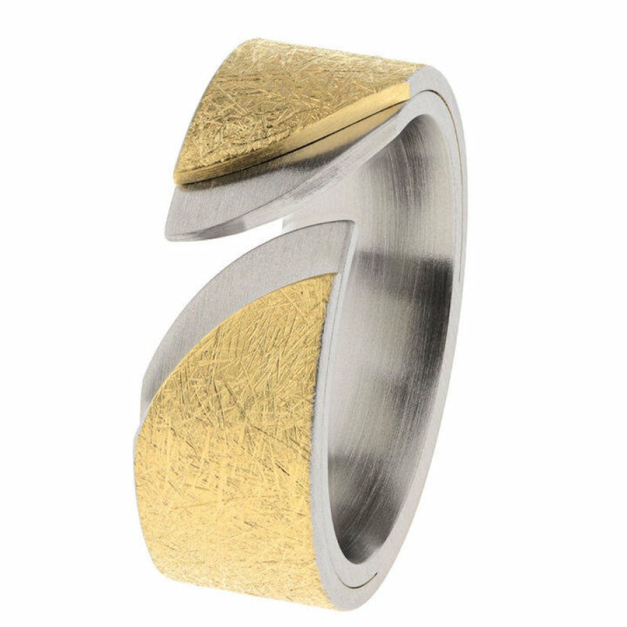 Ernstes Design Ernstes Design Damen Ring Modern Grose 54 Bicolor R722.54 | Ringe