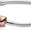 Pandora Pandora Damen Schlangen-Gliederarmband Bicolor 580702-16 | Armbander