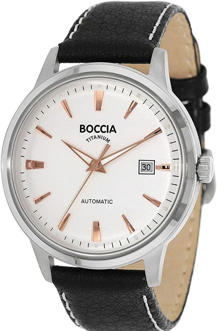 Boccia Boccia Herren-Armbanduhr Analog Automatik Leder 3586-03 | Analoguhren