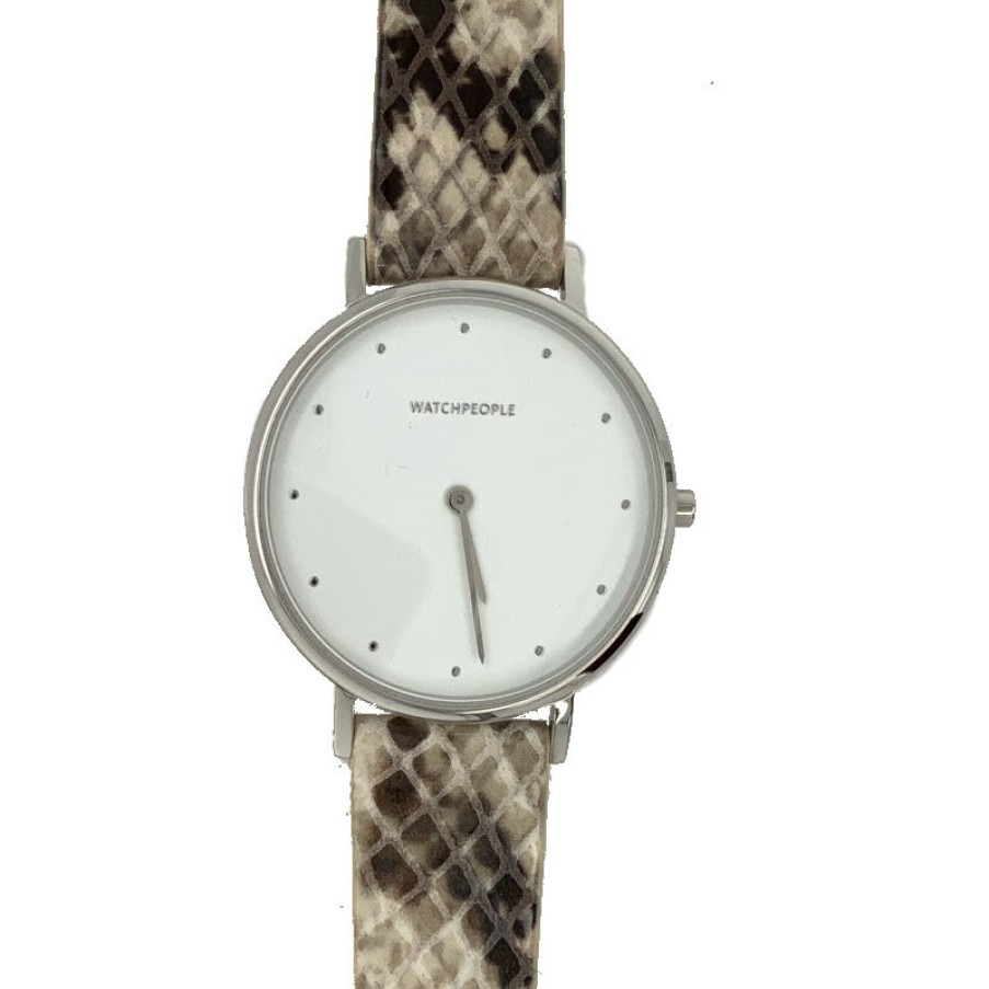 Watchpeople Watchpeople Uhr I Love Dots Schlangenmuster Lederarmband Mehrfarbig Wp 024-08 | Analoguhren