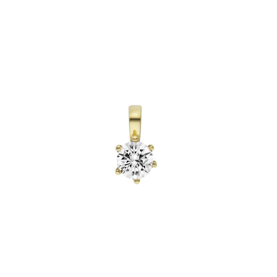 White Sense White Sense Damen Anhanger Mit Zirkonia Gold 4.31.4.178 | Charms & Anhanger