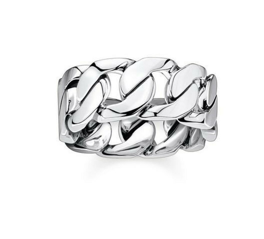 Thomas Sabo Thomas Sabo Uni Panzer-Ring Grose 58 Silber Tr2328-637-21-58 | Ringe