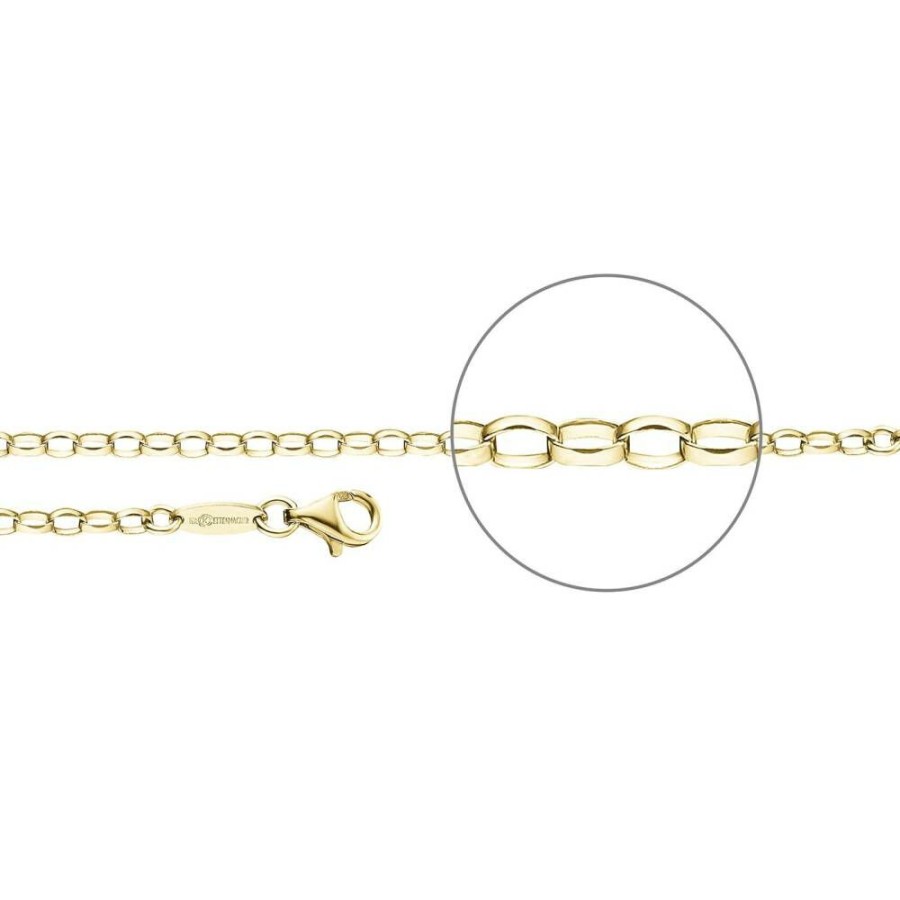 Der Kettenmacher Der Kettenmacher Uni Halskette Anker Kette 90Cm Gold A1-90G | Halsketten