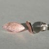 Campur Campur Silberohrstecker -Navette- | Rose 18Ct Vergoldet E1179C | Ohrringe