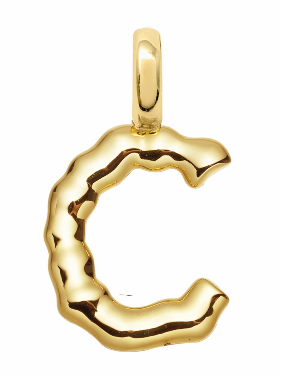 Xenox Xenox Uni Anhanger Buchstabe C Gold Xc5301Gc | Charms & Anhanger