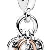 Pandora Pandora Moments Damen Charm Anhanger Bicolor 782506C01 | Charms & Anhanger