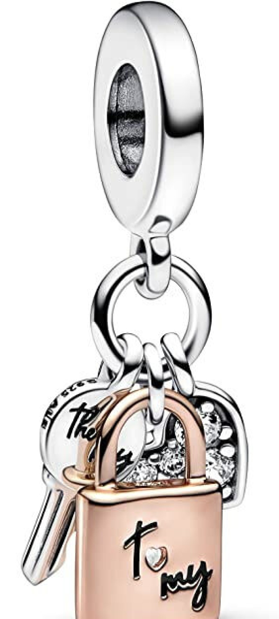 Pandora Pandora Moments Damen Charm Anhanger Bicolor 782506C01 | Charms & Anhanger