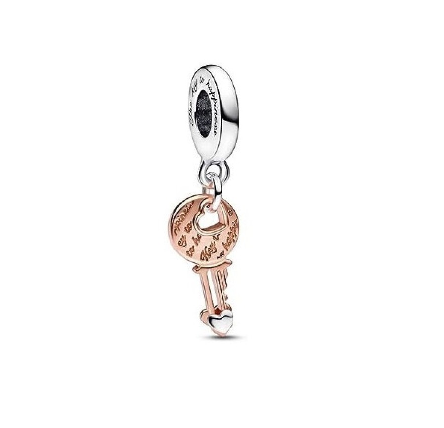 Pandora Pandora Damen Charm-Anhanger Mit Schlussel Und Herz Silber 782510C00 | Charms & Anhanger