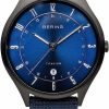 Bering Bering Herren Analog Quarz Uhr Mit Stoff Armband Blau 11739-827 | Analoguhren