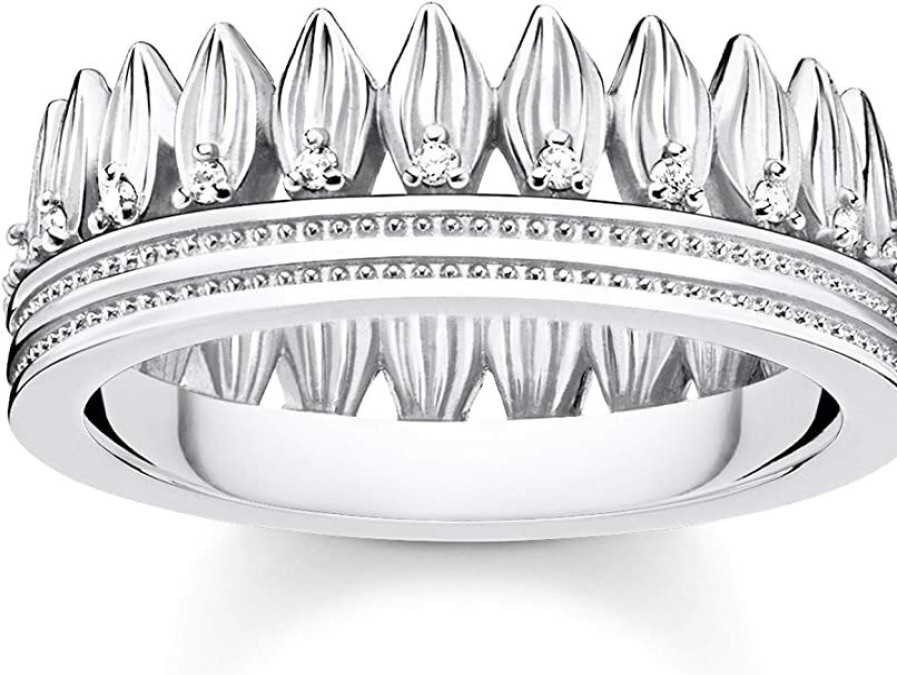 Thomas Sabo Thomas Sabo Damen-Ring Krone Blatter Silber Tr2282-051-14 | Ringe