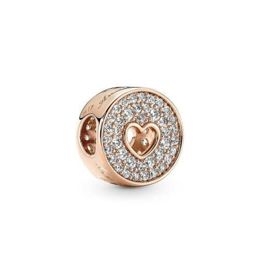 Pandora Pandora Rose Charm "Herz" Mit Zirkonia 781977C01 | Charms & Anhanger