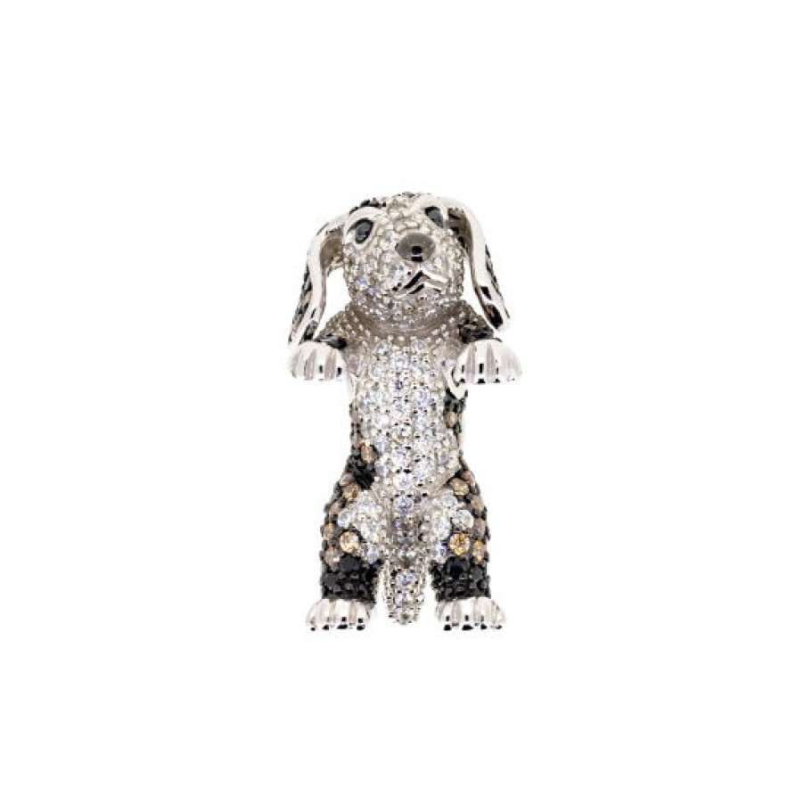 Seinerzeit Seinerzeit Damen Anhanger Hund Skippy Silber Sza-3990-244 | Charms & Anhanger