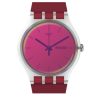 Swatch Swatch Uni Analoguhr Schweizer Quarzuhr Mit Pinkem Silikonarmband Suok717 | Analoguhren