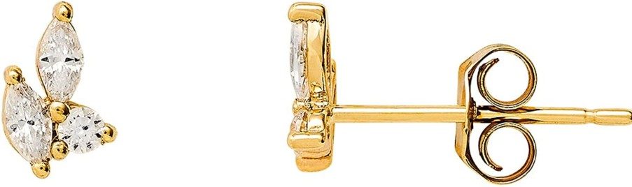 Xenox Xenox Damen 375Er Gelbgold Ohrstecker Mit Zirkonia In Goldfarben Xg9K4023G | Ohrringe