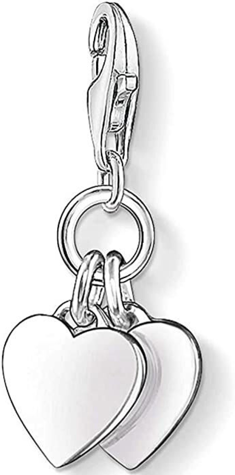 Thomas Sabo Damen-Charm-Anhanger "Zwei Herzen" 0836-001-12 | Charms & Anhanger