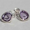 Campur Campur Silberohrstecker Mit Amethyst | Fine Sparkle Es1378Z | Ohrringe