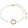 Xenox Xenox Xs2282G Damen Armband Sterling-Silber 925 Gold Weis Zirkonia 20 Cm | Armbander