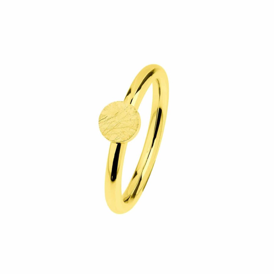 Ernstes Design Ernstes Design Damen Ring Mattiert Grose 55 Gold R472-55 | Ringe