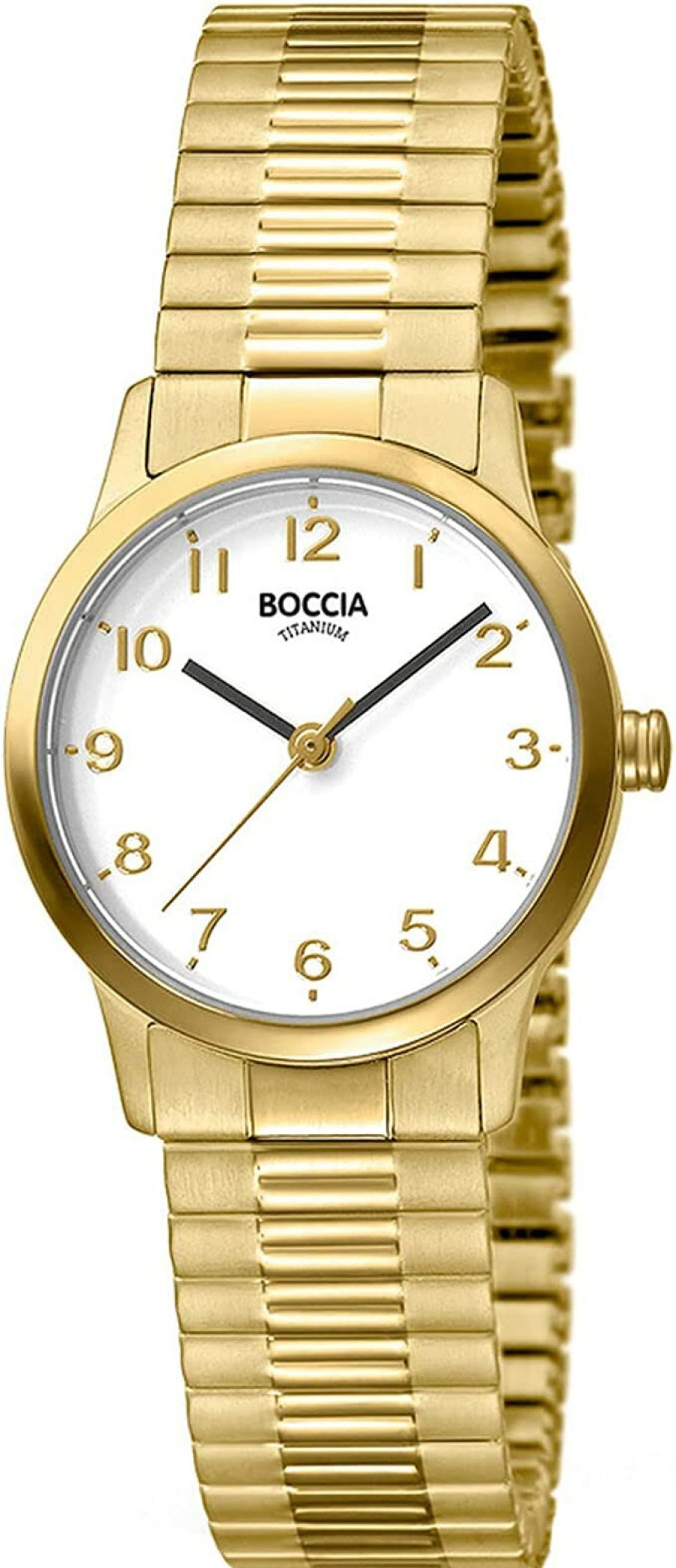 Boccia Boccia Damen Analog Quarz Uhr Mit Titan Armband 3318-02 | Analoguhren