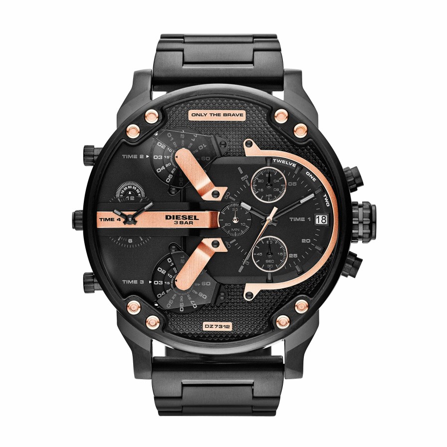 Diesel Diesel Herren Mr. Daddy Chronograph, 57 Mm Gehausegrose, Edelstahluhr | Chronographen