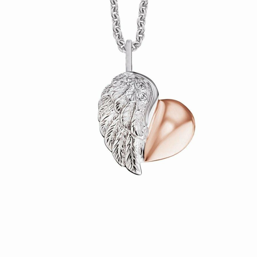 Engelsrufer Damen-Collier Herz Ern-Lilheartwing-Bi | Halsketten