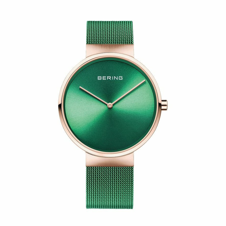 Bering Bering Uni Analoguhr Classic Grun 14539-868 | Analoguhren