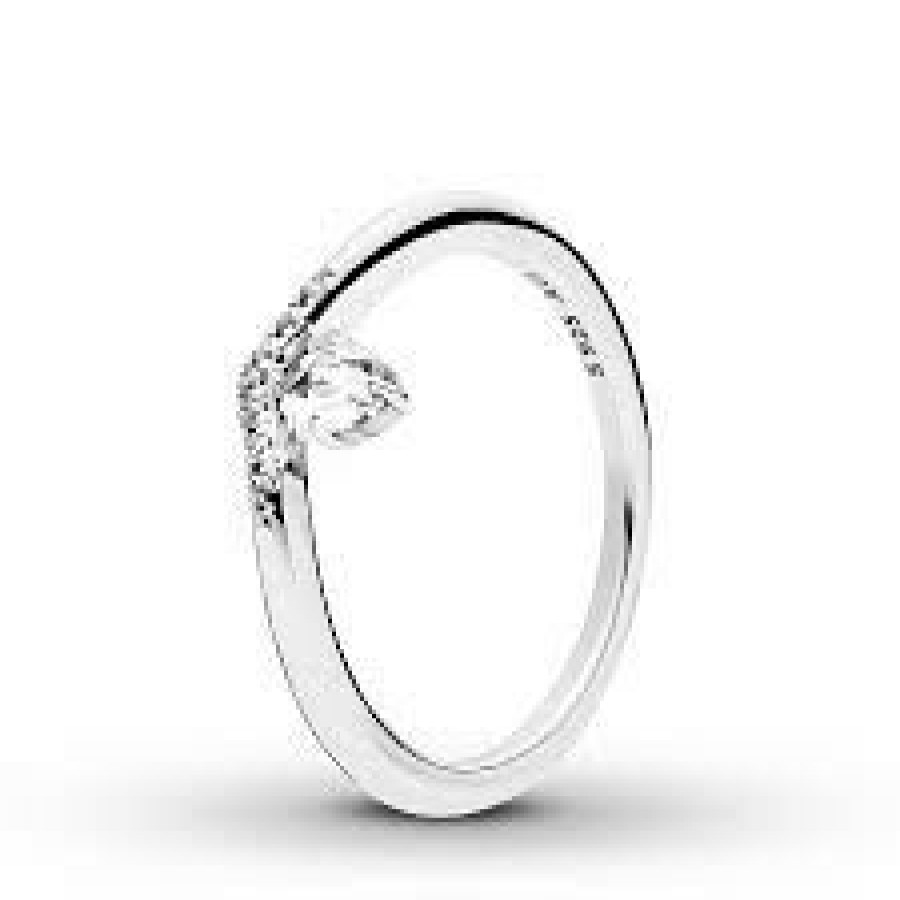 Pandora Pandora Damen Klassischer Wishbone-Ring Grose 56 Silber 197790Cz-56 | Ringe