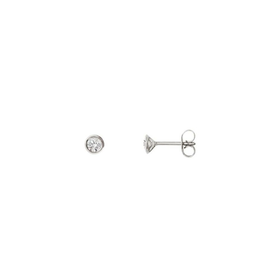 Stardiamant Stardiamant Damen Diamant Ohrstecker Classic Zarge Silber D622W | Ohrringe