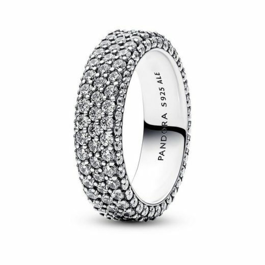 Pandora Pandora Timeless Damen Fingerring Stackable Grose 52 Silber 192634C01-52 | Ringe