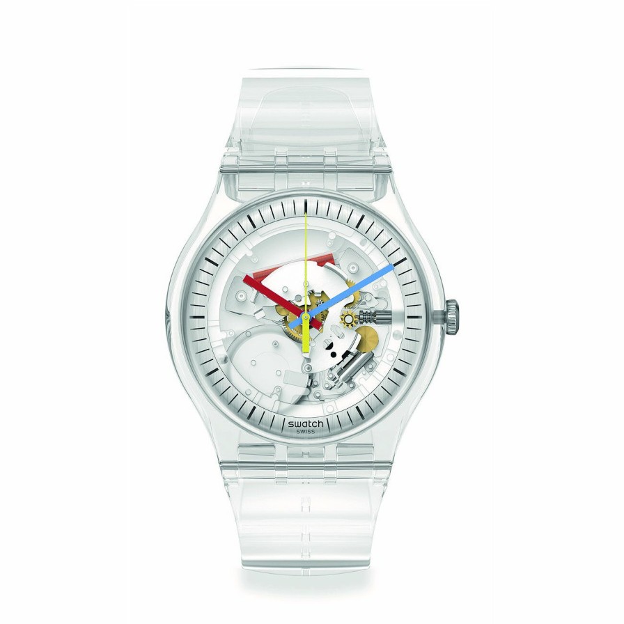 Swatch Swatch Uni Analoguhr Big Bold Jellyfish Transpartent So27E100 | Analoguhren