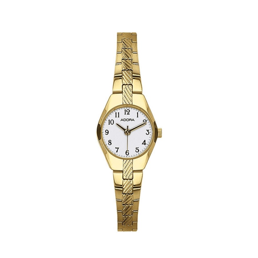 Adora Adora Damen Analog Armbanduhr Klein Mit Gliederband Gold Ab6075 | Analoguhren