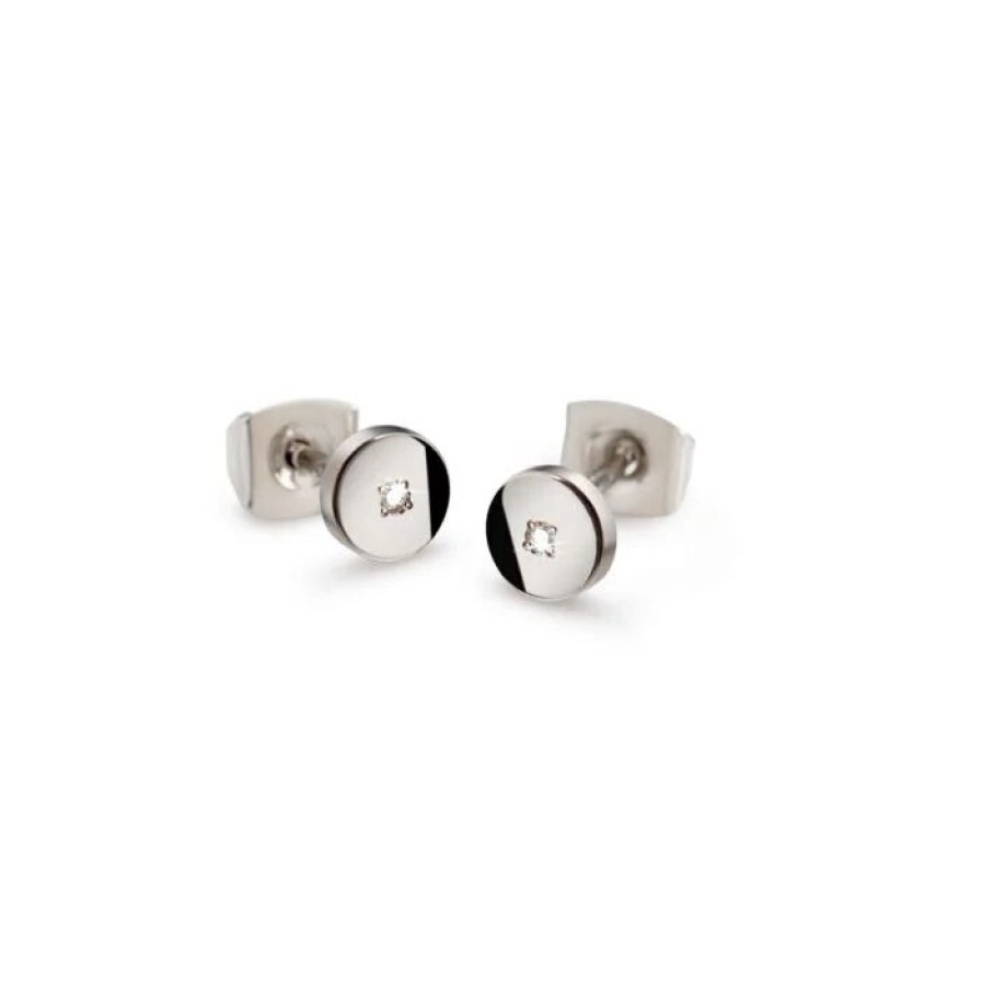 Boccia Boccia Damen Ohrstecker Titan Perle Mit Diamanten Silber 05064-03 | Ohrringe