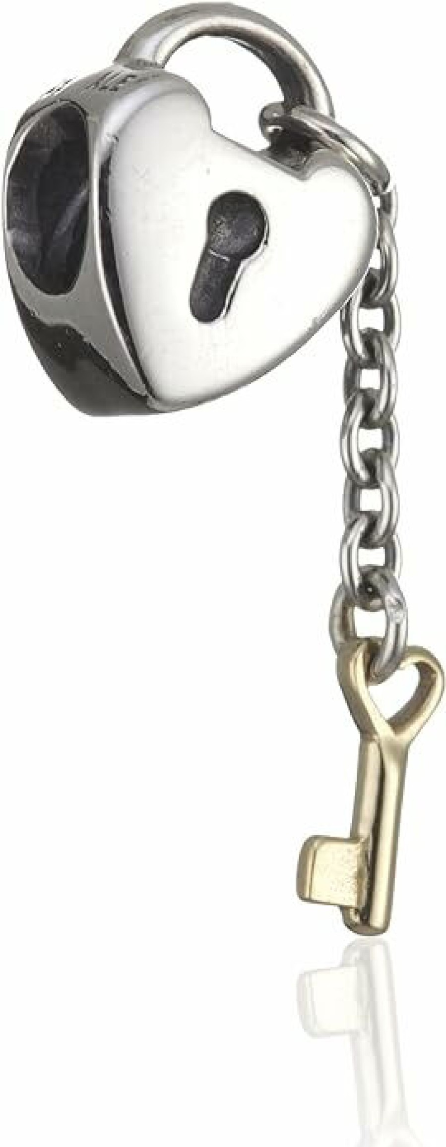 Pandora Pandora Damen Charm Anhanger Schloss Mit Schlussel Silber 790288 | Charms & Anhanger