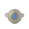 Campur Silberring Mit 7Mm Chalcedon, 18Ct Vergoldet | Ringe