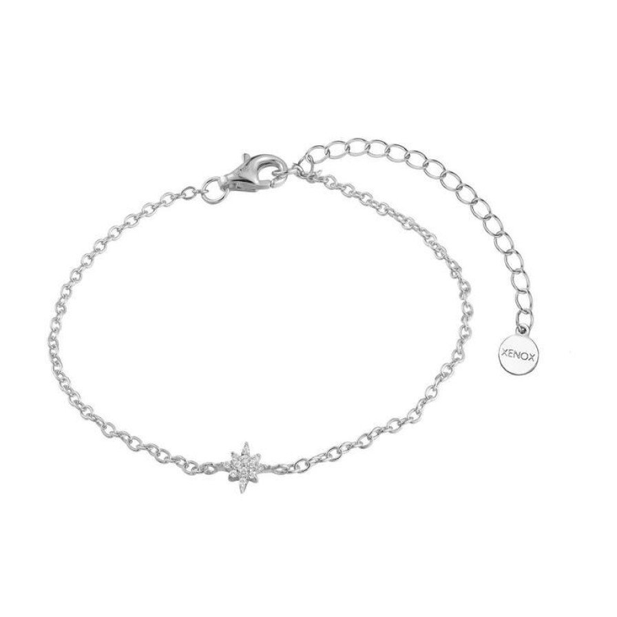 Xenox Xenox Damen Armband Twinkle Mit Zirkonia Stern 925Er Silber Xs91319 | Armbander