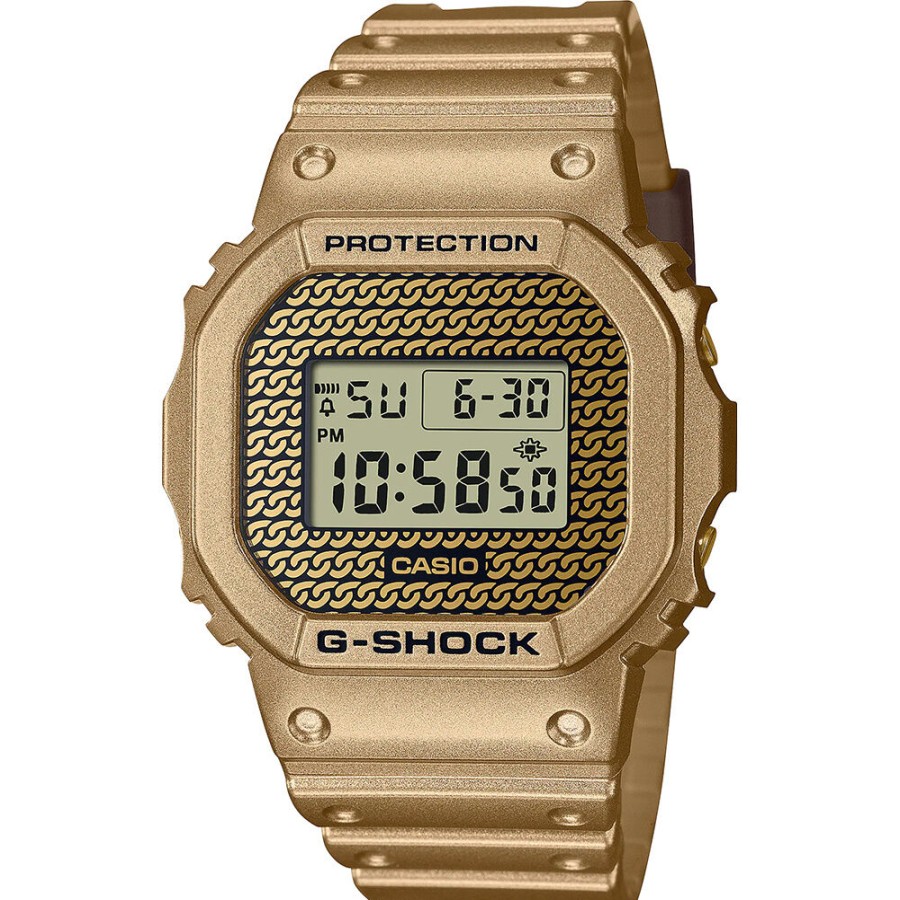 Casio Casio G-Shock Damenuhr Classic Style Hip Hop Gold Dwe-5600Hg-1Er | Digitaluhren