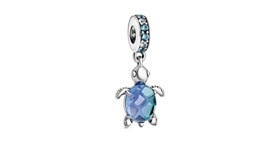 Pandora Pandora Moments Damen Anhanger Blaue Meeresschildkrote 798939C01 | Charms & Anhanger