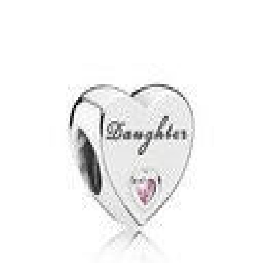 Pandora Pandora Damen Herz Anhanger Charm Herz Silber 791726Pcz | Charms & Anhanger