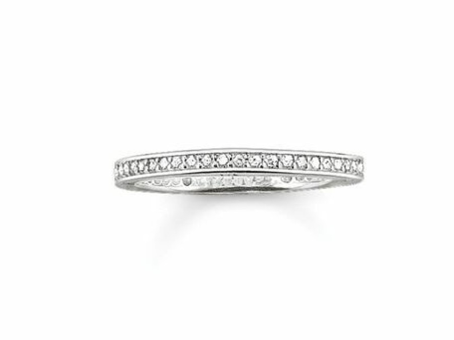 Thomas Sabo Thomas Sabo Damen Zirkonia Ring Grose 54 Silber Tr1983-051-14-54 | Ringe