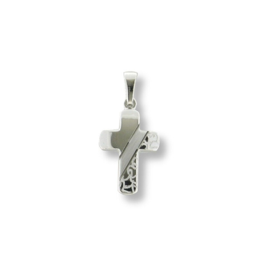 Dein-Juwelier Kollektion Uni Kreuzanhanger Silber 28.1203.R | Charms & Anhanger