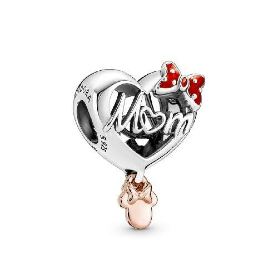 Pandora Pandora X Disney Charm "Minnie Maus Mama Herz" Silber Rosevergoldet 781142C01 | Charms & Anhanger