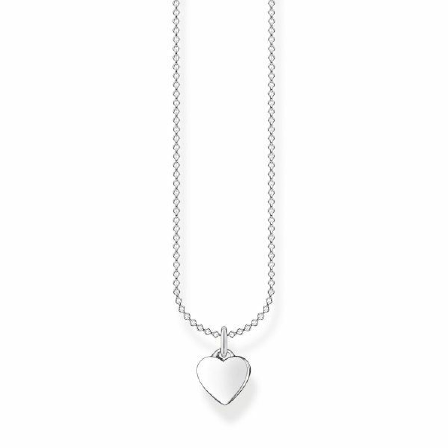 Thomas Sabo Thomas Sabo Damen Halskette Mit Herz Anhanger 45Cm Silber Scke150322 | Halsketten